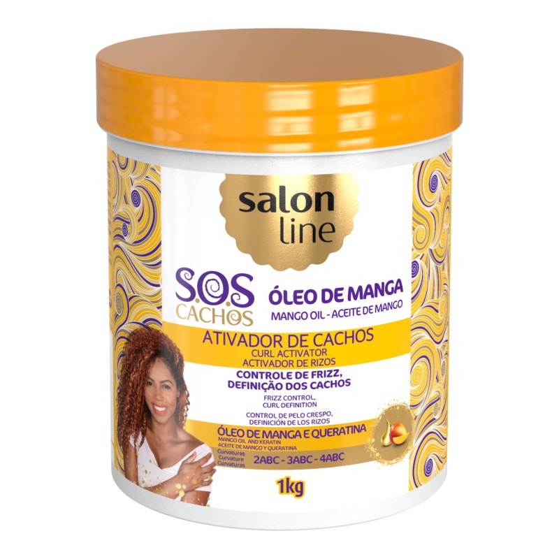 Ativador de Cachos S.O.S Óleo de Manga & Queratina - Salon Line 1kg Ativador de Cachos S.O.S Óleo de Manga & Queratina - Salon Line 1kg