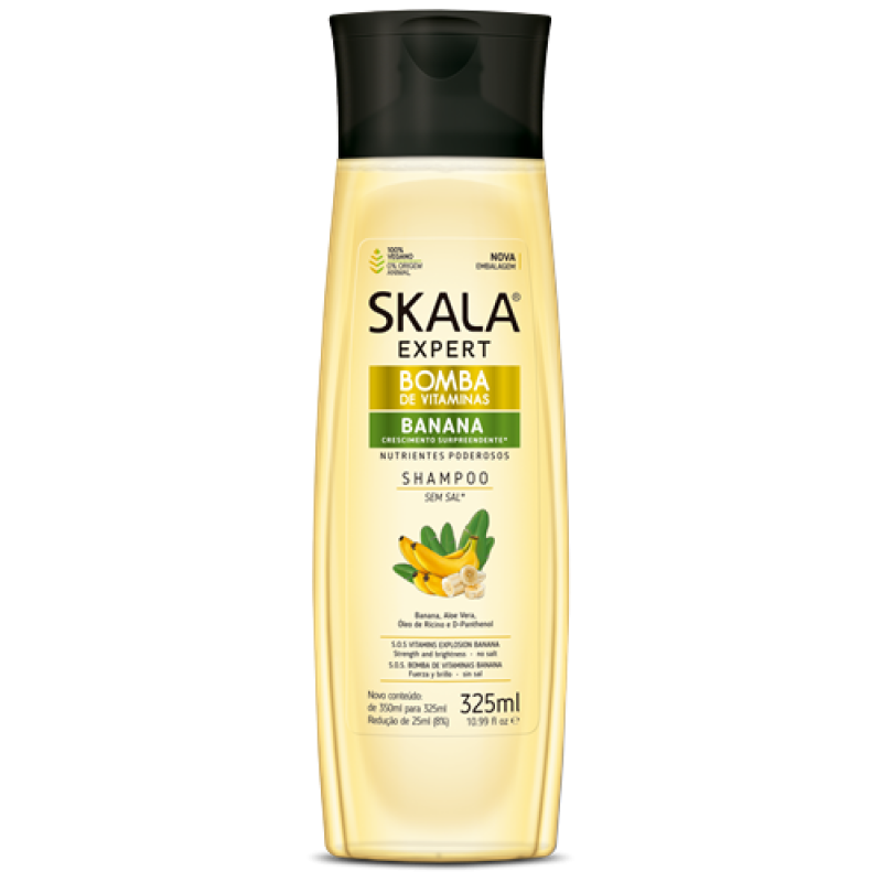 Shampoo Bomba de Vitaminas Banana Skala 325ml Shampoo Bomba de Vitaminas Banana Skala 325ml