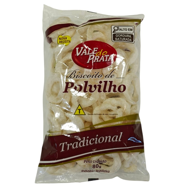 Biscoito de Polvilho Tradicional Vale do Prata 80gr Biscoito de Polvilho Tradicional Vale do Prata 80gr