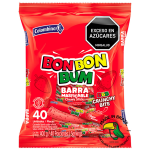 Barra Masticable Rojo Fresa Bon Bon Bum 360g