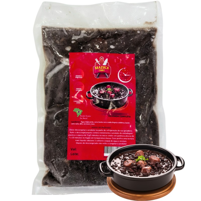 Feijoada Completa Pronta Congelada - Brazuca Foods 600g Feijoada Completa Pronta Congelada - Brazuca Foods 600g