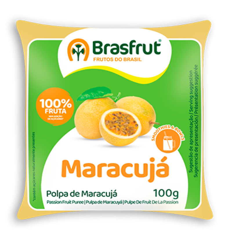 Polpa de Maracujá 100g Brasfrut Polpa de Maracujá 100g Brasfrut