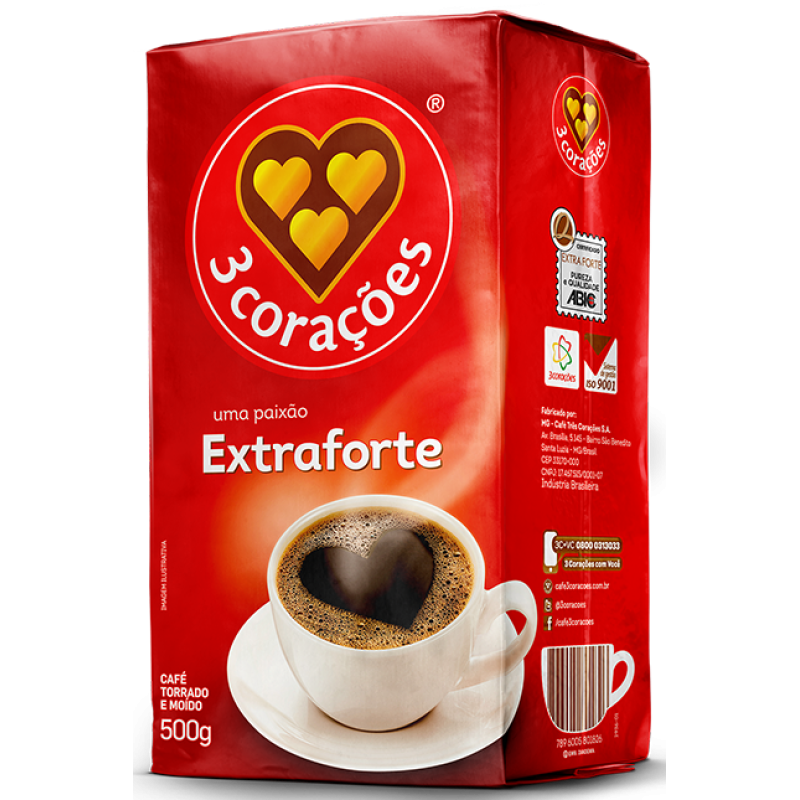 Café Torrado e Moído 3 Corações 250g Café Torrado e Moído 3 Corações 250g