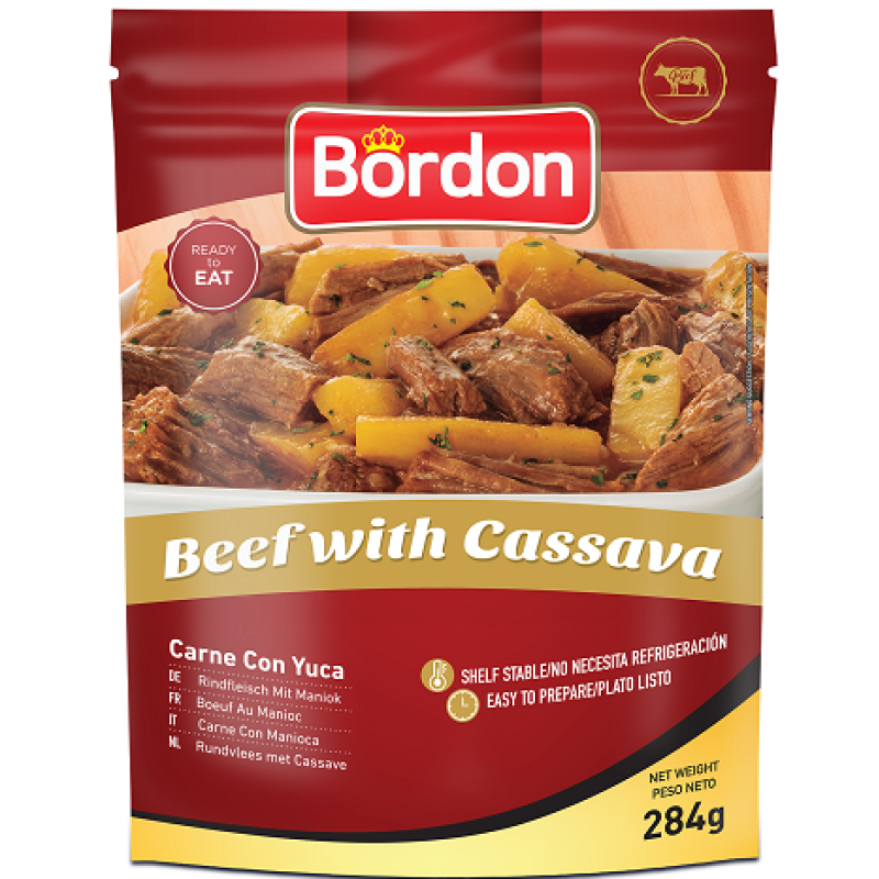 Carne com Mandioca Aipim Bordon 284g Carne com Mandioca Aipim Bordon 284g