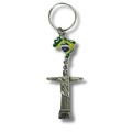 Chaveiro Cristo & Mapa do Brasil 