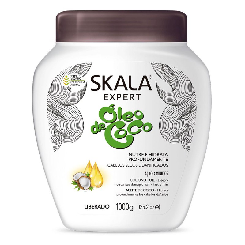 Creme de Tratamento Óleo de Coco SKALA 1kg Creme de Tratamento Óleo de Coco SKALA 1kg