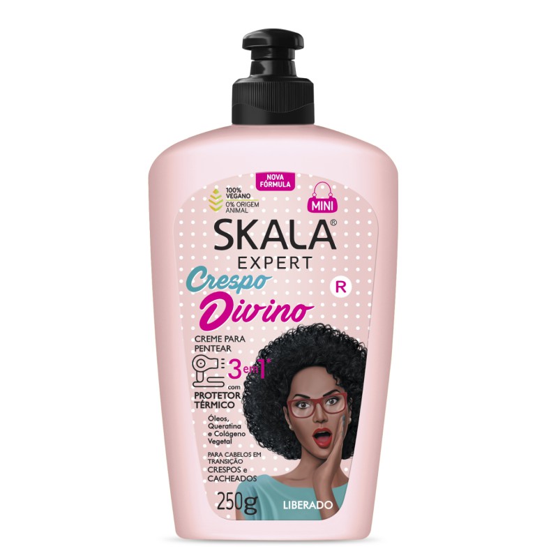 Creme Para Pentear Crespo Divino Skala 250g Creme Para Pentear Crespo Divino Skala 250g