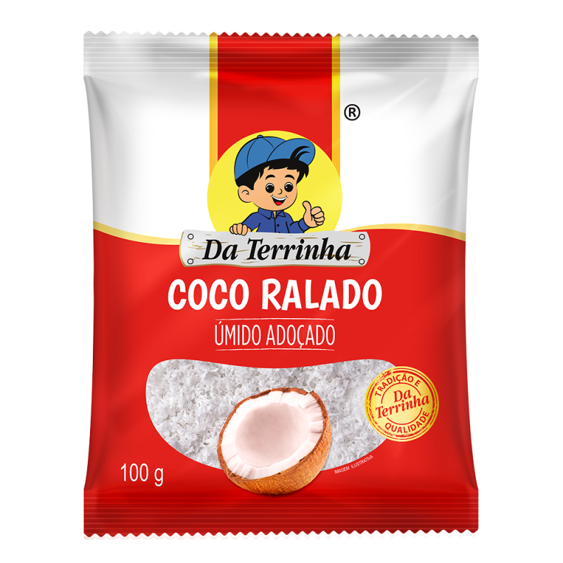 Coco Ralado Úmido Adoçado Da Terrinha 100g Coco Ralado Úmido Adoçado Da Terrinha 100g