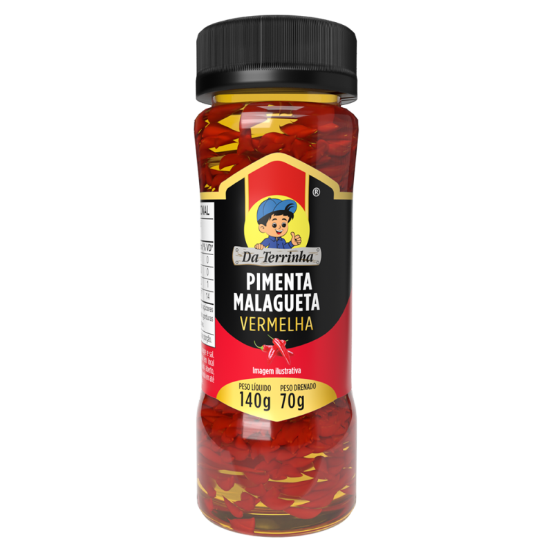 Pimenta Malagueta Vermelha Da Terrinha 140g Pimenta Malagueta Vermelha Da Terrinha 140g