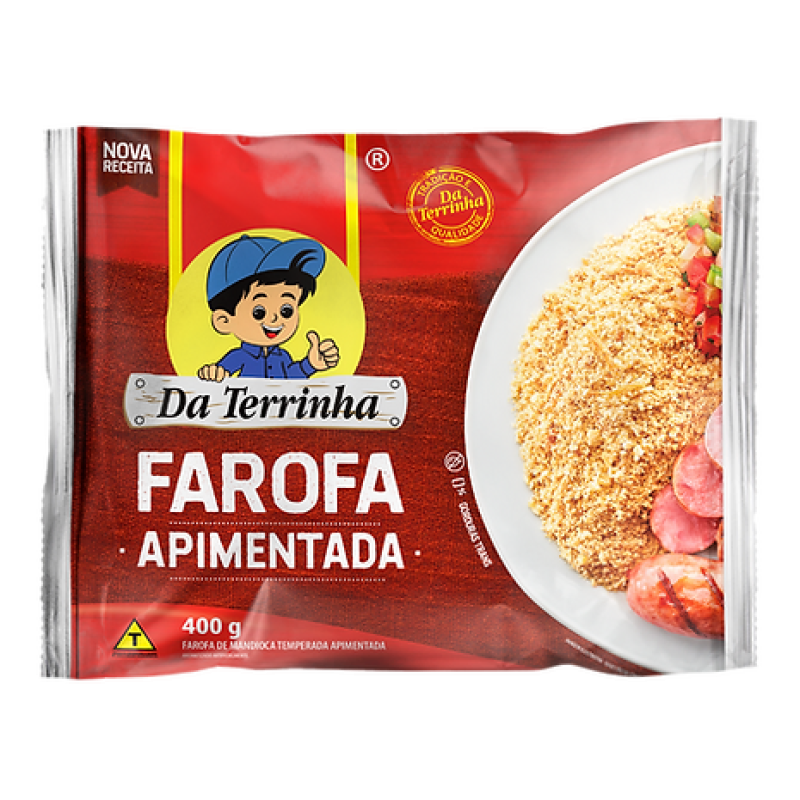 Farofa Apimentada - Da Terrinha 400gr Farofa Apimentada - Da Terrinha 400gr
