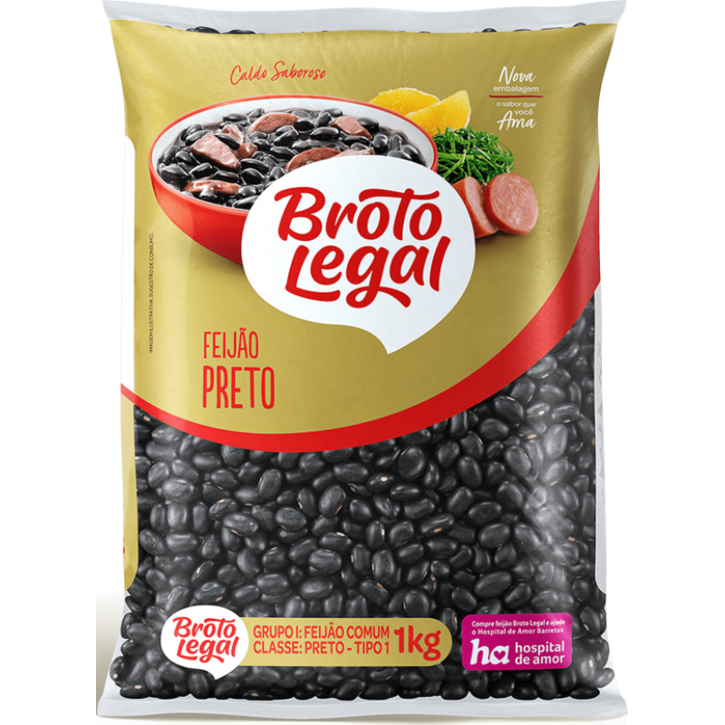 Feijão Preto Broto Legal 1kg Feijão Preto Broto Legal 1kg