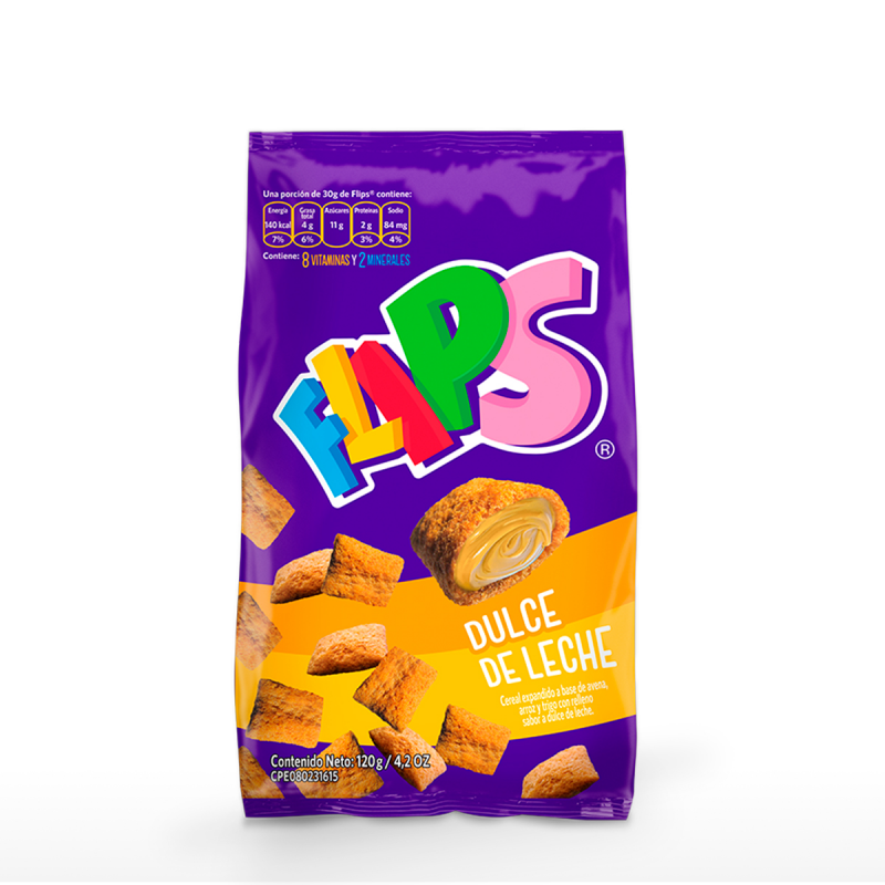 Flips Cereal de Dulce de Leche - 120g Colombia Flips Cereal de Dulce de Leche - 120g Colombia