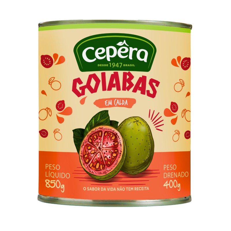 Goiabas em Calda - 400g Cepêra Goiabas em Calda - 400g Cepêra