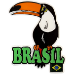 Ímã de Geladeira Tucano Brasil 