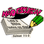Ímã de Geladeira Não esqueça leia a Bíblia todos os dias! 