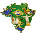 Ímã de Geladeira Mapa do Brasil 