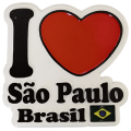 Ímã de Geladeira Eu ❤️ São Paulo  Ímã de Geladeira Eu ❤️ São Paulo