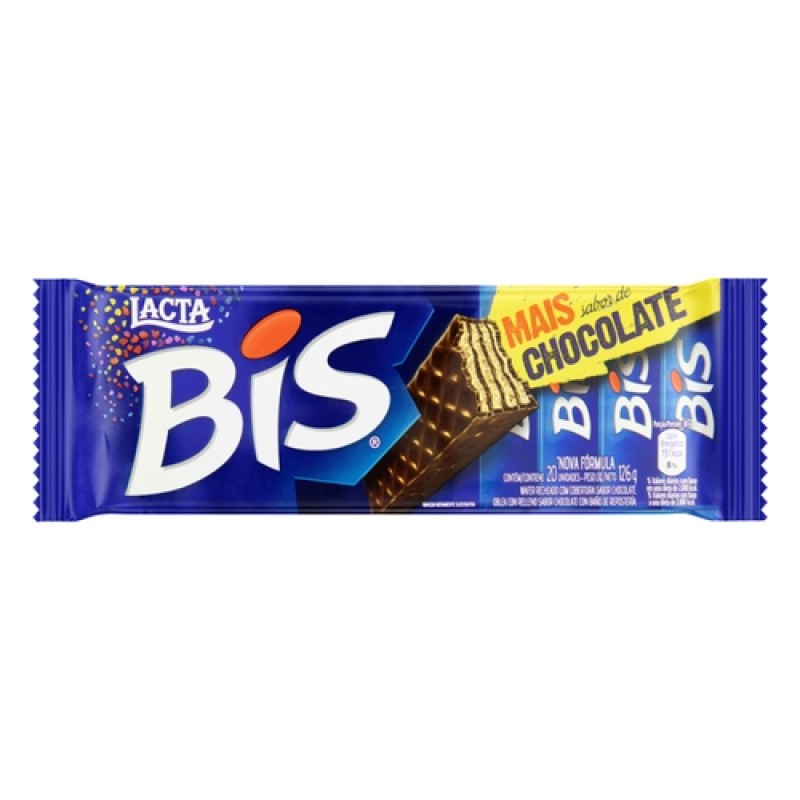 Chocolate BIS ao leite Lacta 126g Chocolate BIS ao leite Lacta 126g