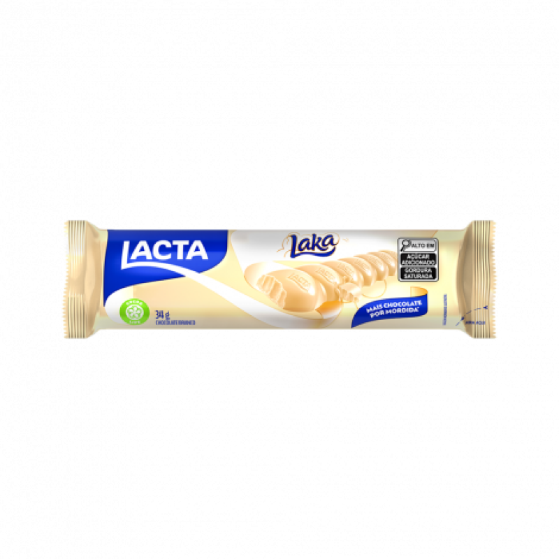 Chocolate Branco Laka - Lacta 34g Chocolate Branco Laka - Lacta 34g