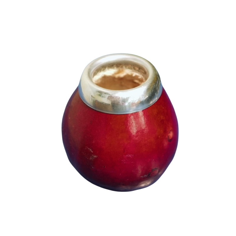 Mate de Calabaza con Virola Decorado a Fuego Mate de Calabaza con Virola Decorado a Fuego