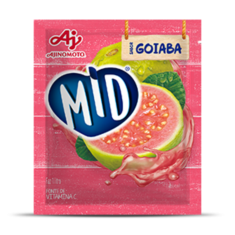 Refresco em pó MID Goiaba 25g Refresco em pó MID Goiaba 25g
