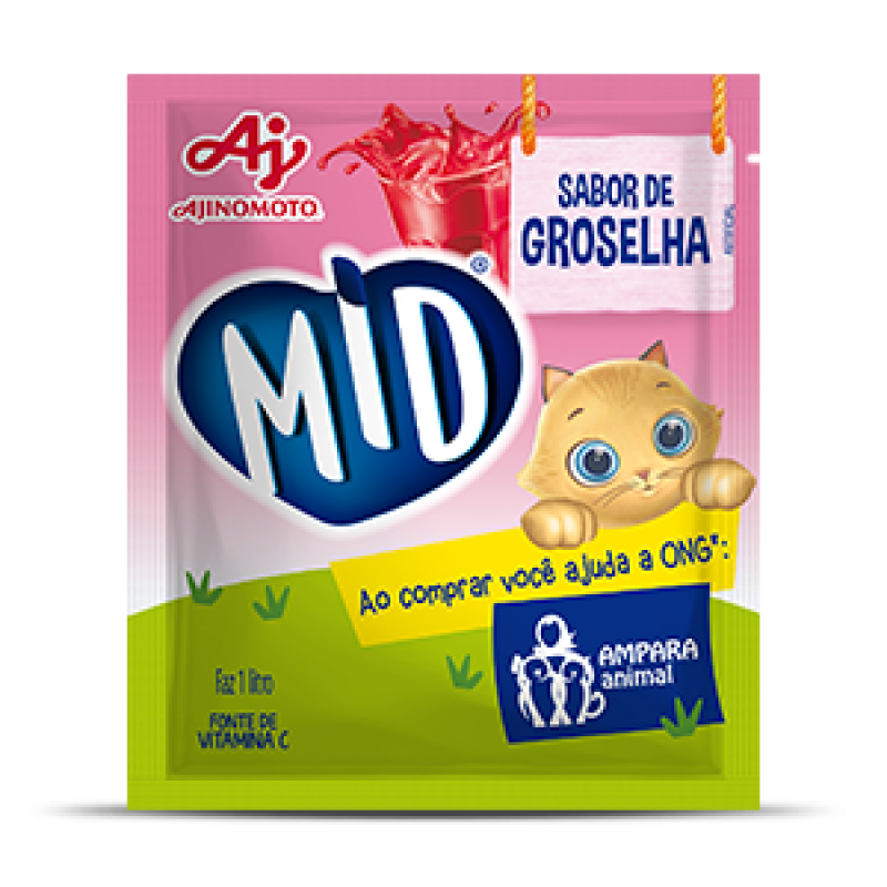 Refresco em pó MID Groselha 25g Refresco em pó MID Groselha 25g