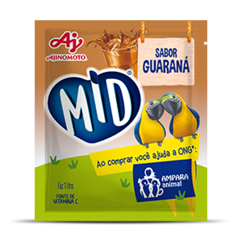 Refresco em pó MID Guaraná 25g Refresco em pó MID Guaraná 25g