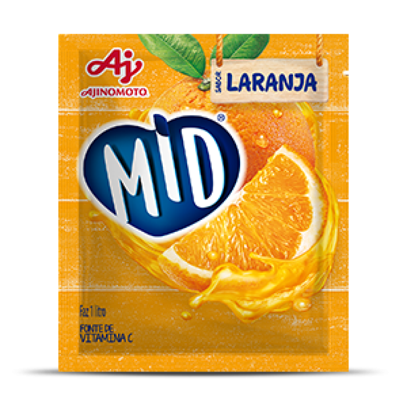 Refresco em pó MID Laranja 25g Refresco em pó MID Laranja 25g