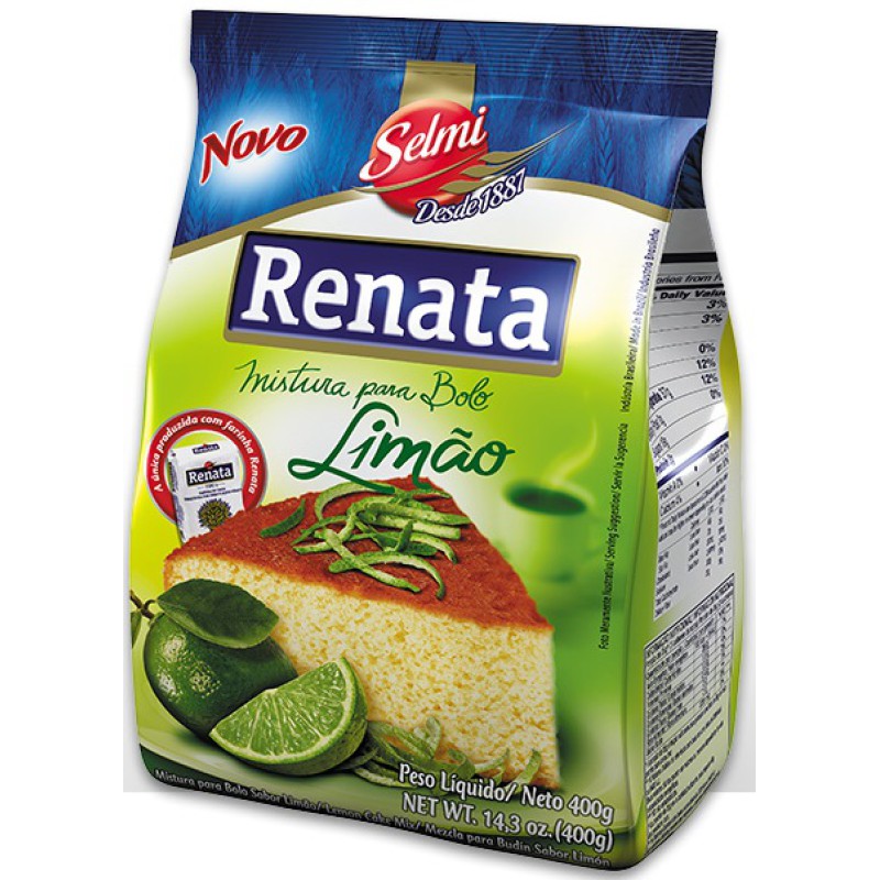 Mistura para Bolo Renata Limão 400g Mistura para Bolo Renata Limão 400g