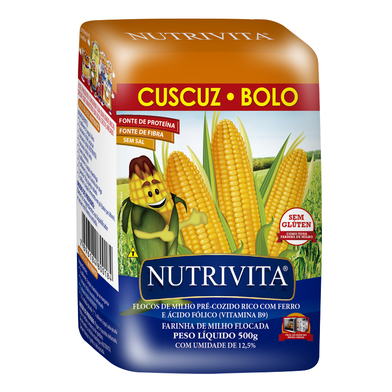 Farinha de milho Flocada Nutrivita 500g Farinha de milho Flocada Nutrivita 500g