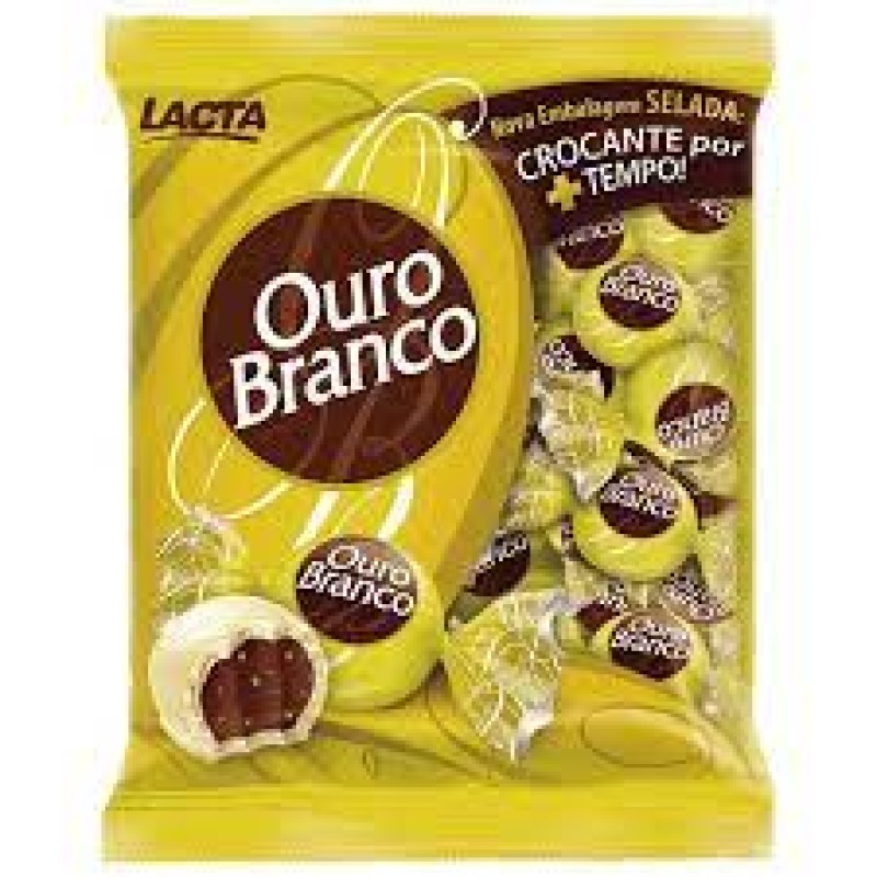 Bombom Ouro Branco - Lacta 1kg Bombom Ouro Branco - Lacta 1kg