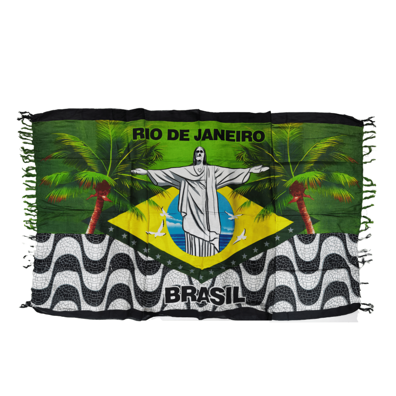 Pareô (Canga) Rio de Janeiro & Bandeira & Christo Pareô (Canga) Rio de Janeiro & Bandeira & Christo