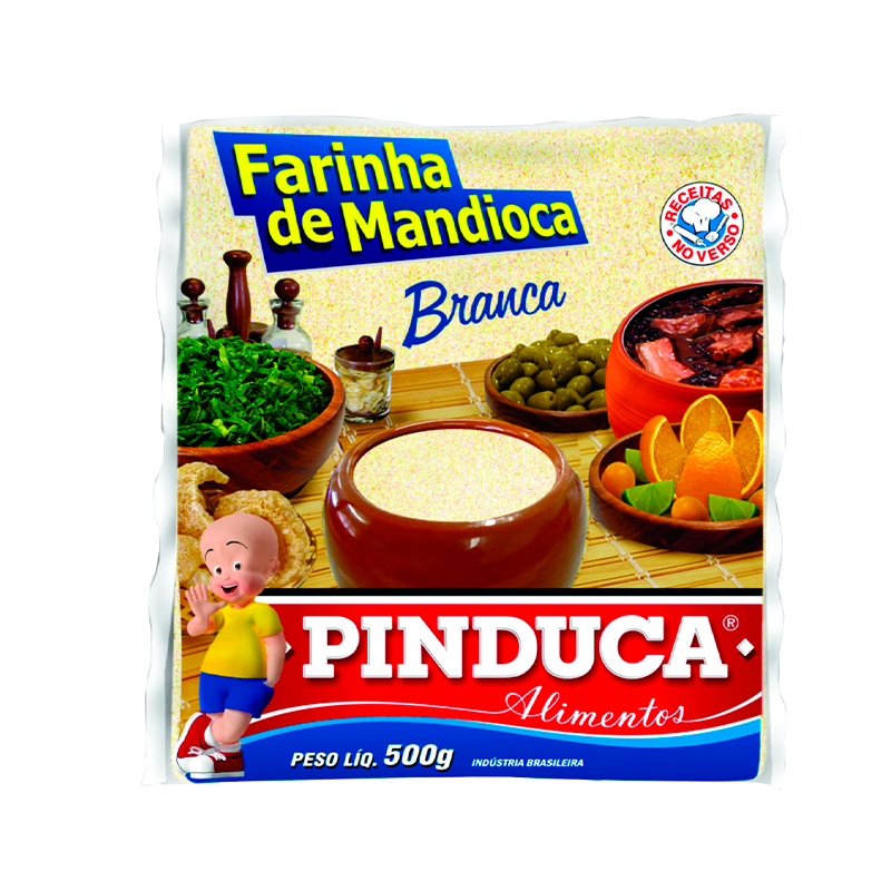 Farinha de mandioca branca Pinduca 500g Farinha de mandioca branca Pinduca 500g