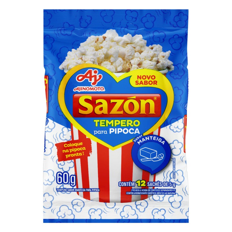 Sazon Tempero para Pipoca sabor Pipoca 60g Sazon Tempero para Pipoca sabor Pipoca 60g