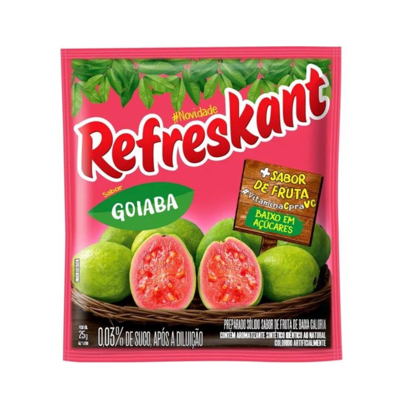Refresco em pó sabor Goiaba Refreskant 25g Refresco em pó sabor Goiaba Refreskant 25g