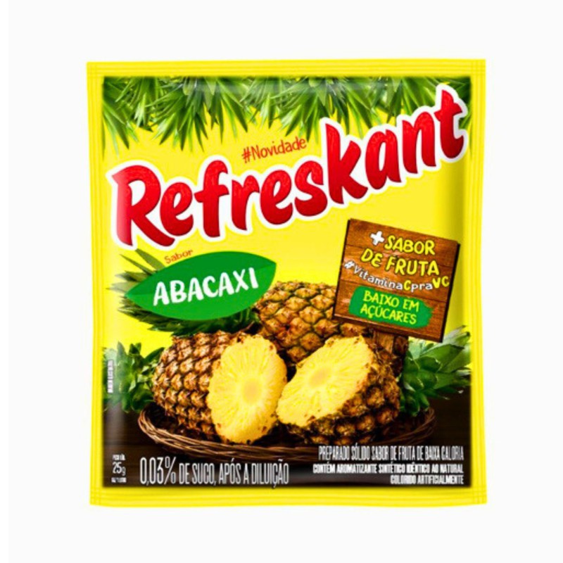 Refresco em pó sabor Abacaxi Refreskant 25g Refresco em pó sabor Abacaxi Refreskant 25g