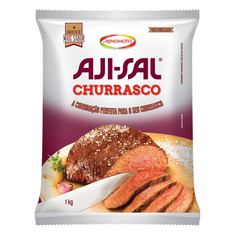 Sal Grosso Aji-sal Churrasco Ajinomoto 1kg Sal Grosso Aji-sal Churrasco Ajinomoto 1kg