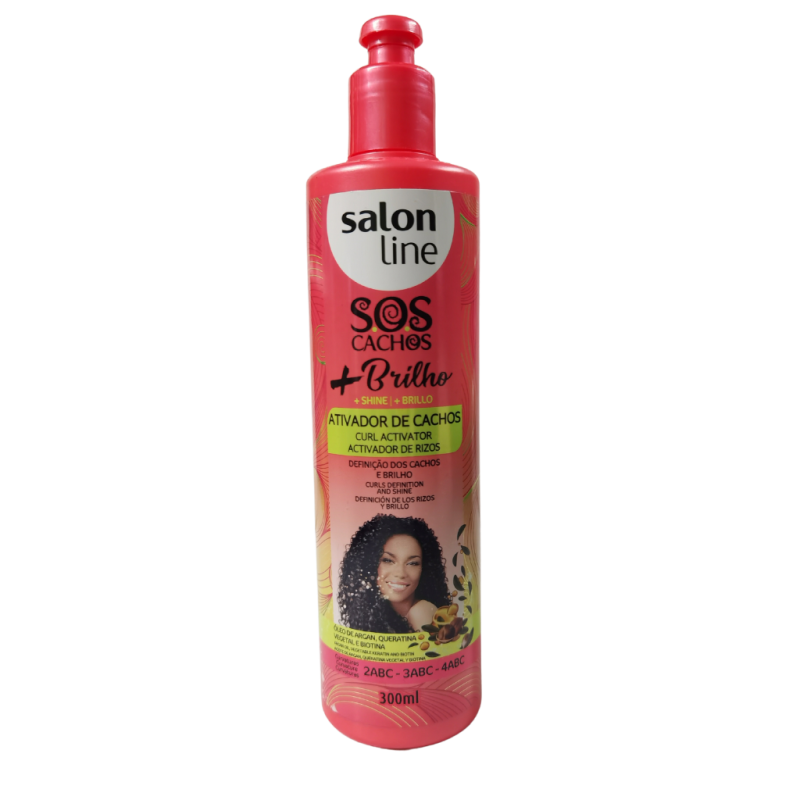 Ativador de Cachos SOS Cachos + Brilho Salon Line 300ml Ativador de Cachos SOS Cachos + Brilho Salon Line 300ml