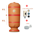 Filtro de Barro São Pedro - 6 litros + 1 vela Tripla Ação