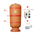 Filtro de Barro São Pedro - 8 litros + 2 velas Tripla Ação