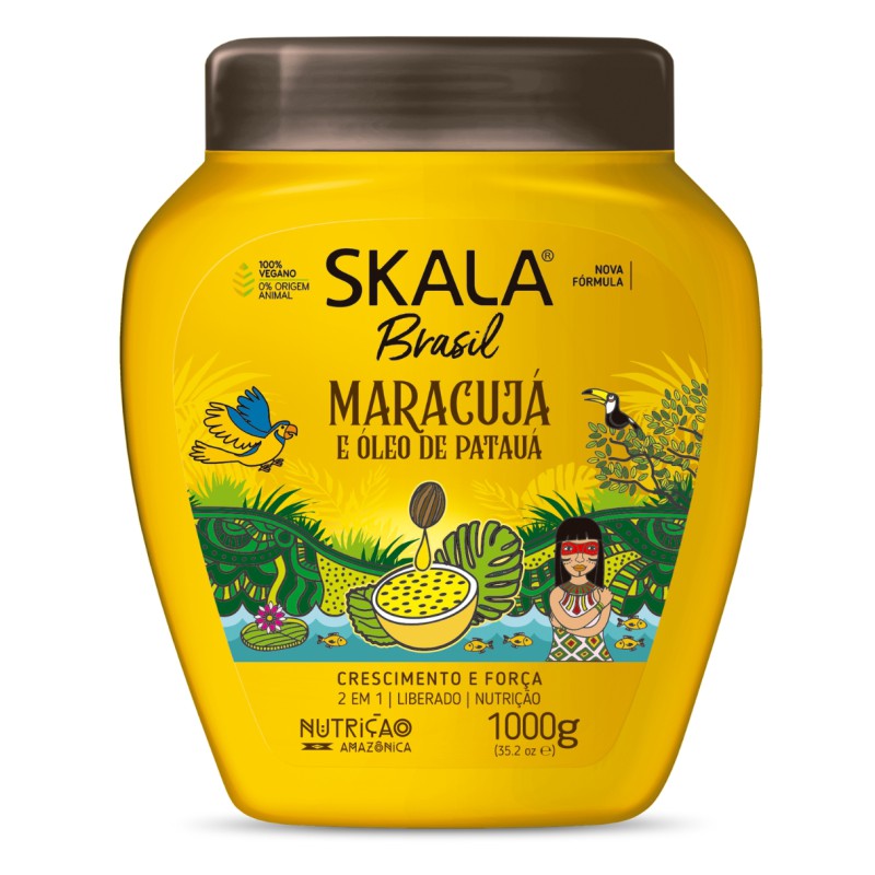 Creme De Tratamento Maracujá e Óleo de Patauá - Skala 1000g Creme De Tratamento Maracujá e Óleo de Patauá - Skala 1000g