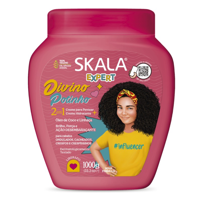 Creme De Tratamento Divino Potinho - Skala 1000g Creme De Tratamento Divino Potinho - Skala 1000g