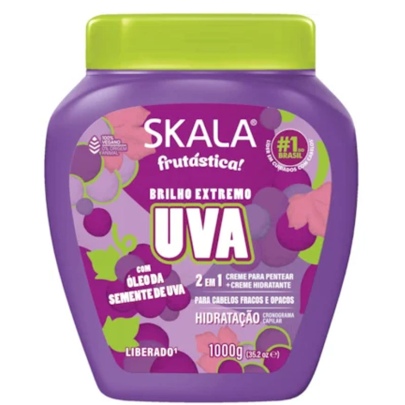 Creme de Tratamento Uva - Skala 1000g Creme de Tratamento Uva - Skala 1000g