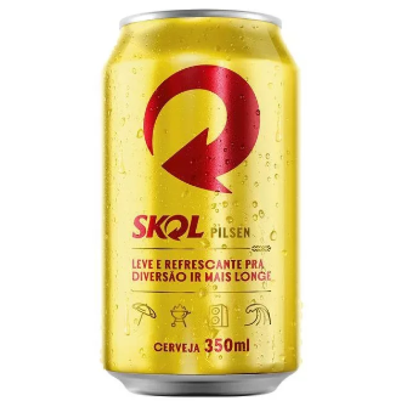 Cerveja Skol Pilsen Lata 350ml Cerveja Skol Pilsen Lata 350ml