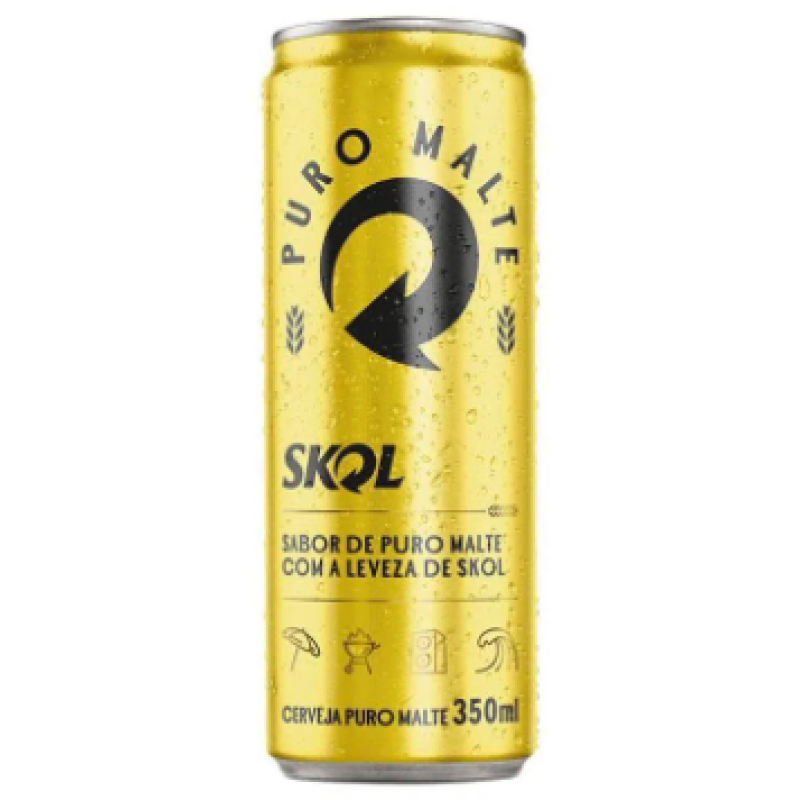 Cerveja SKOL Puro Malte 350ml Cerveja SKOL Puro Malte 350ml
