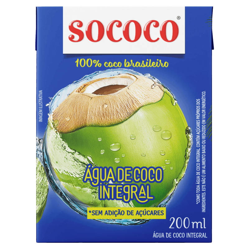 Água de Coco Sococo 200ml Água de Coco Sococo 200ml