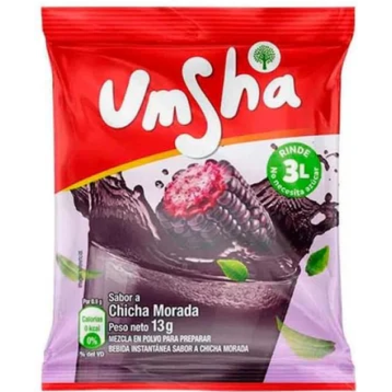 Mezcla en Polvo para Preparar Refresco Sabor Cicha Morada Umsha 13g - Peru Mezcla en Polvo para Preparar Refresco Sabor Cicha Morada Umsha 13g - Peru
